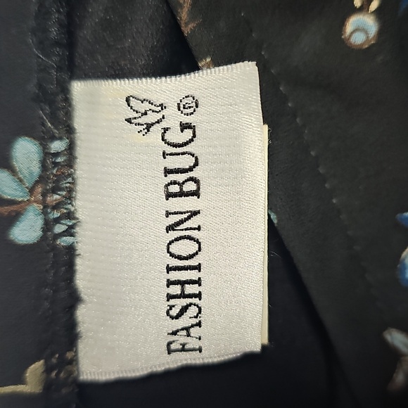 Fashion Bug Blue and Black Midi Pencil Skirt - Picture 2 of 8